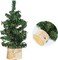 6 Pack Mini Artificial Christmas Trees Canadian Pine Tree (Green) 4"D x 4"W x 6"H